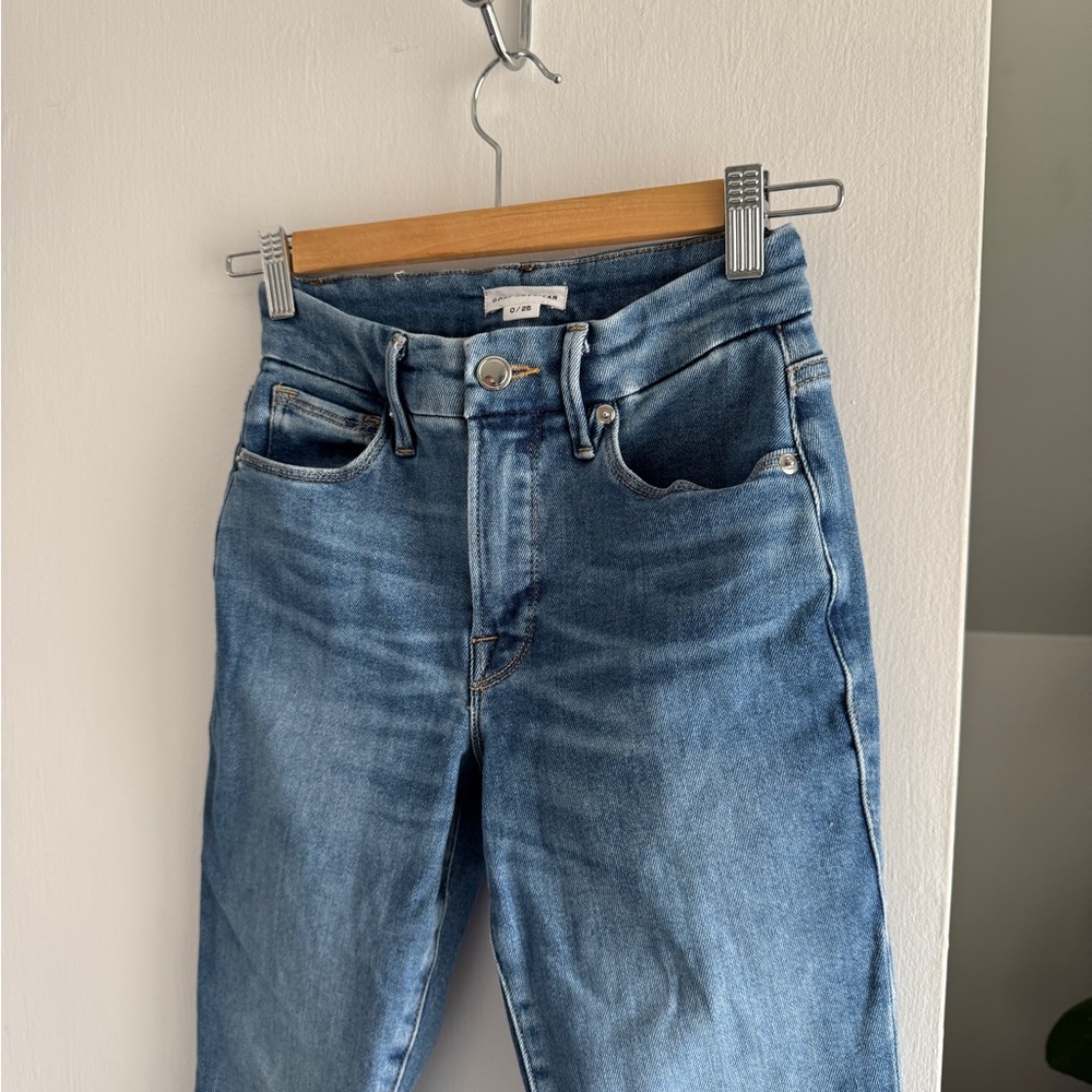 Good American High Rise Light Blue Jeans